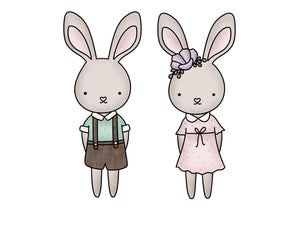 Bunny Boy and Girl Set - STL