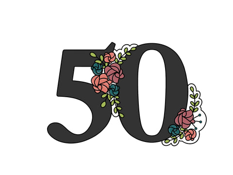 Floral Numbers 50