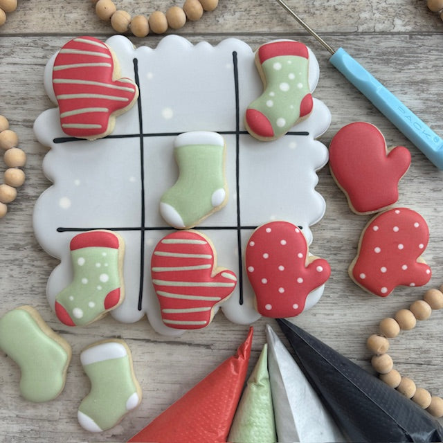 DIY Holiday Tic-Tac-Toe Cookie Decorating Kit