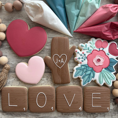 PUBLIC Cookie Class - Rustic Love Valentine's Day Saturday Feb 15th 7-9pm (Calgary)