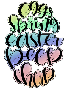 Easter Word Egg - STL