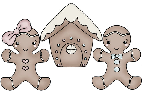 Complete Cookie Decorating Kit - Gingerbread Family