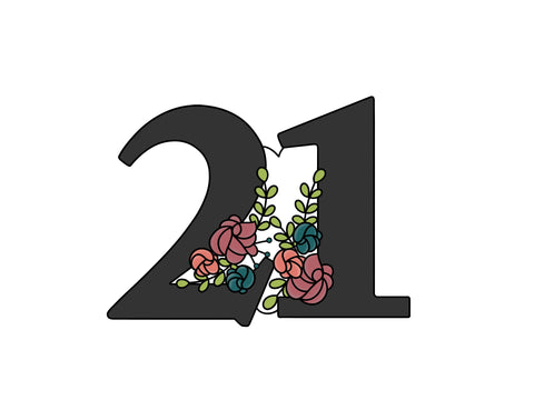 Floral Numbers 21