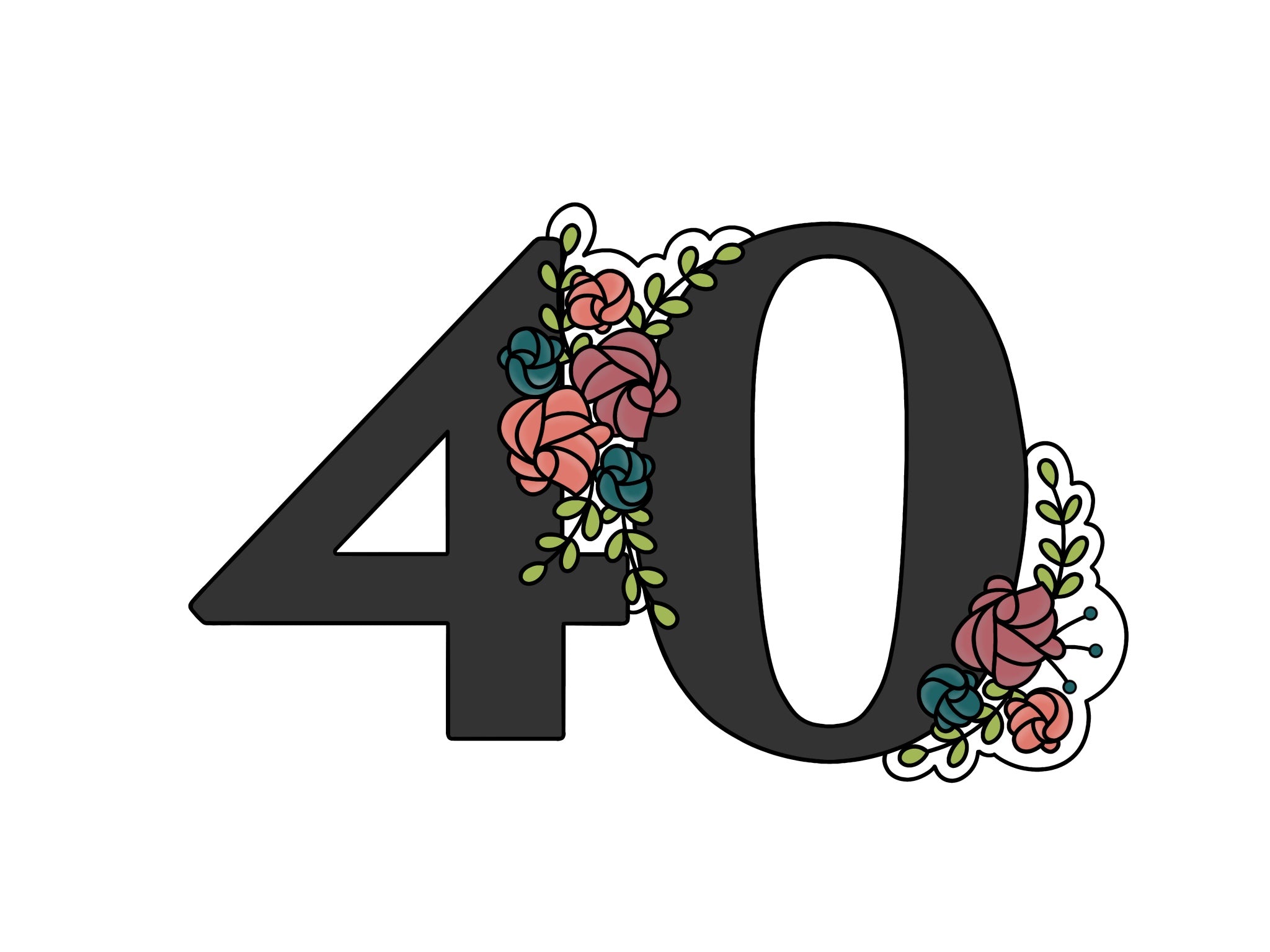 Floral Numbers 40