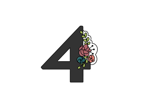 Floral Numbers 4