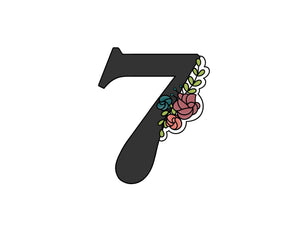 Floral Numbers 7