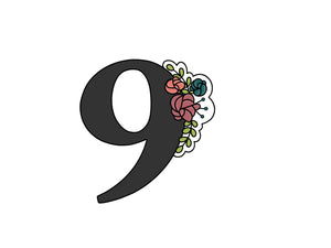 Floral Numbers 9