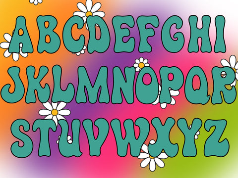 Hippie Dippie Alphabet