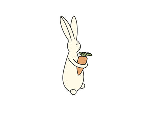Bunny with Carrot (standing)