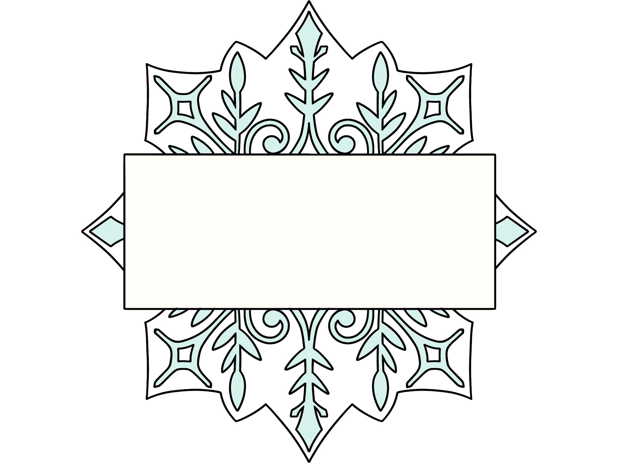 Snowflake with Plaque