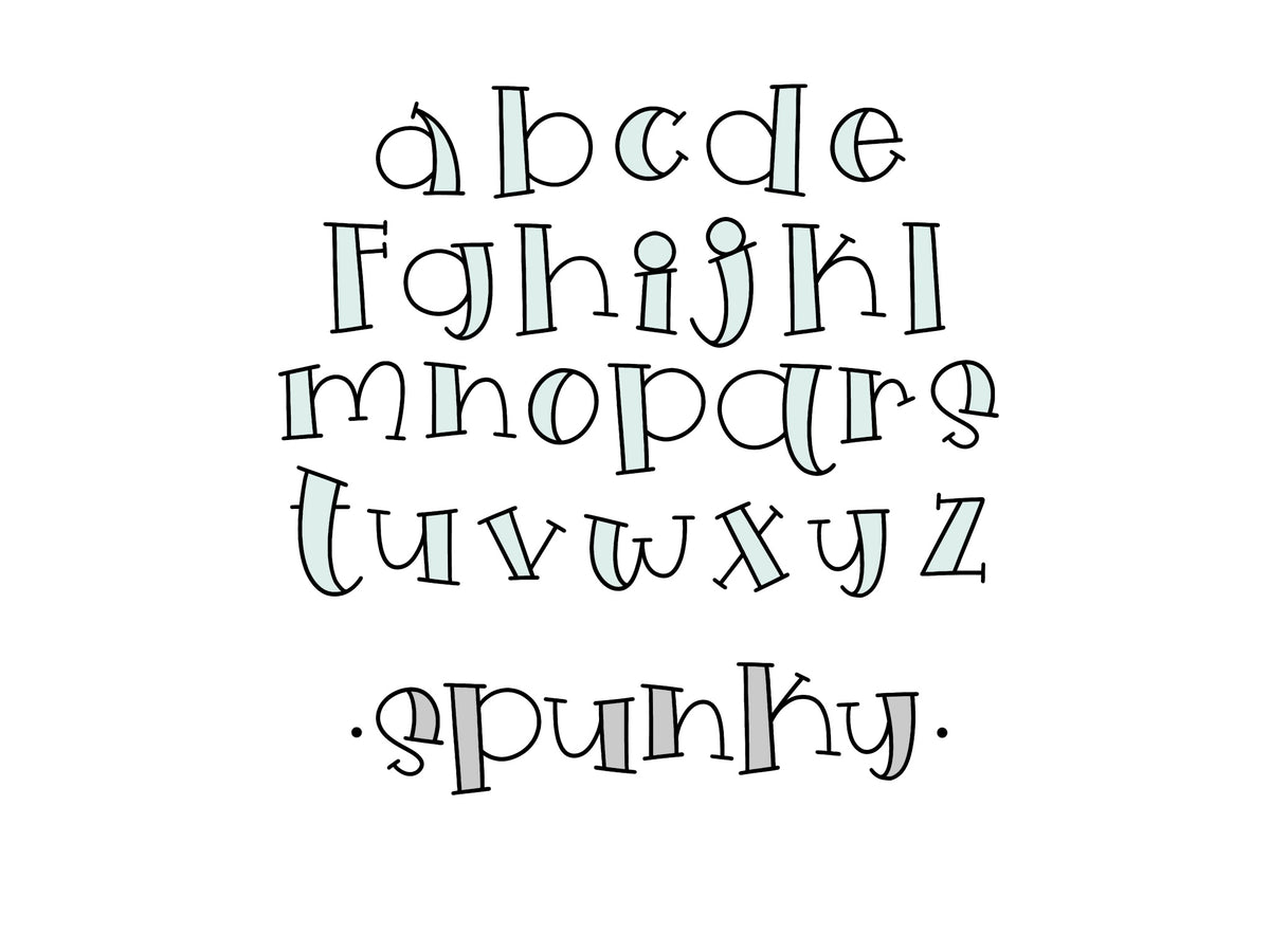 Spunky Alphabet – The Sugar Shoppe