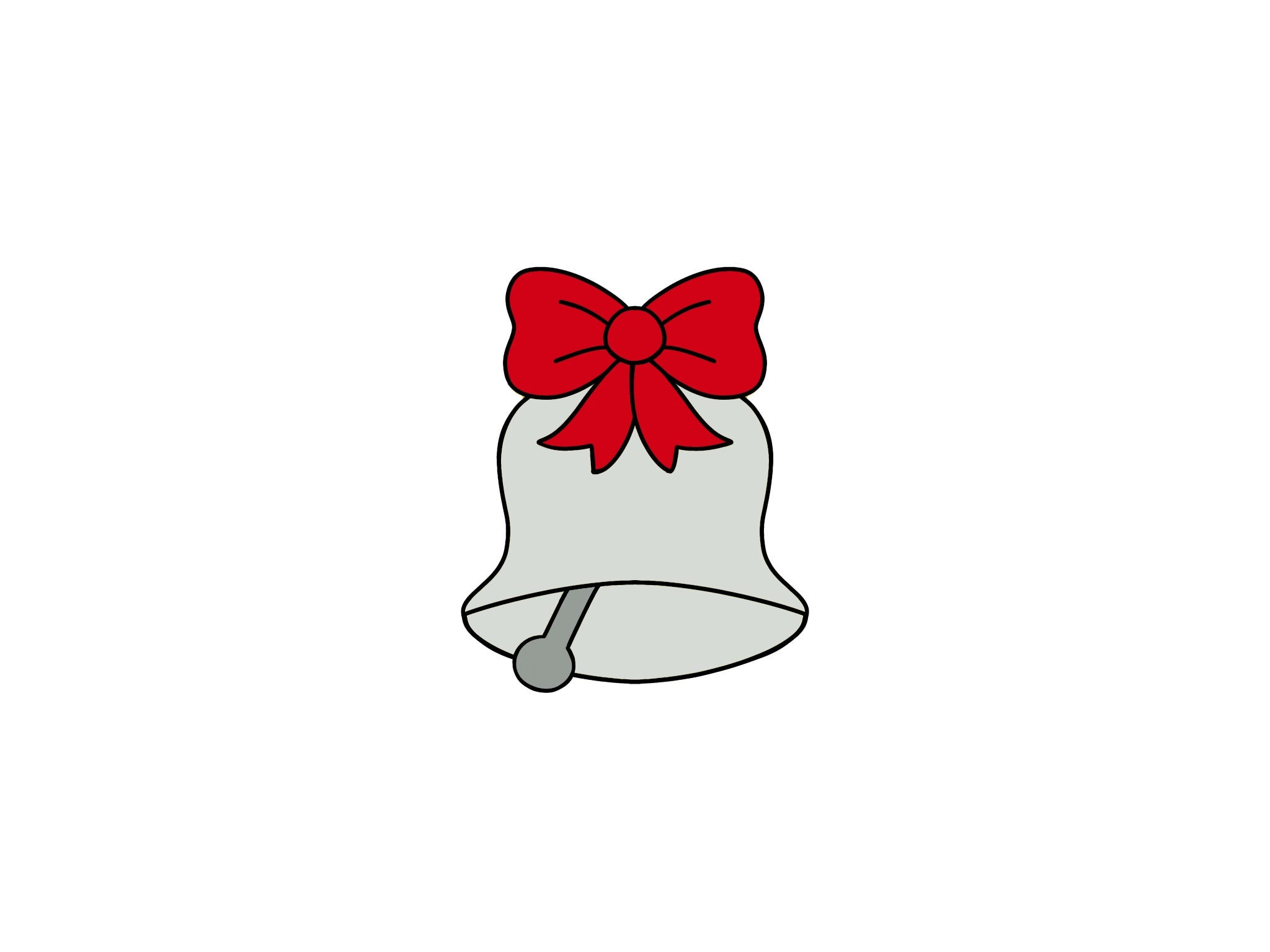 Bell with Christmas Bow