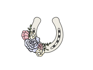 Horseshoe with Florals