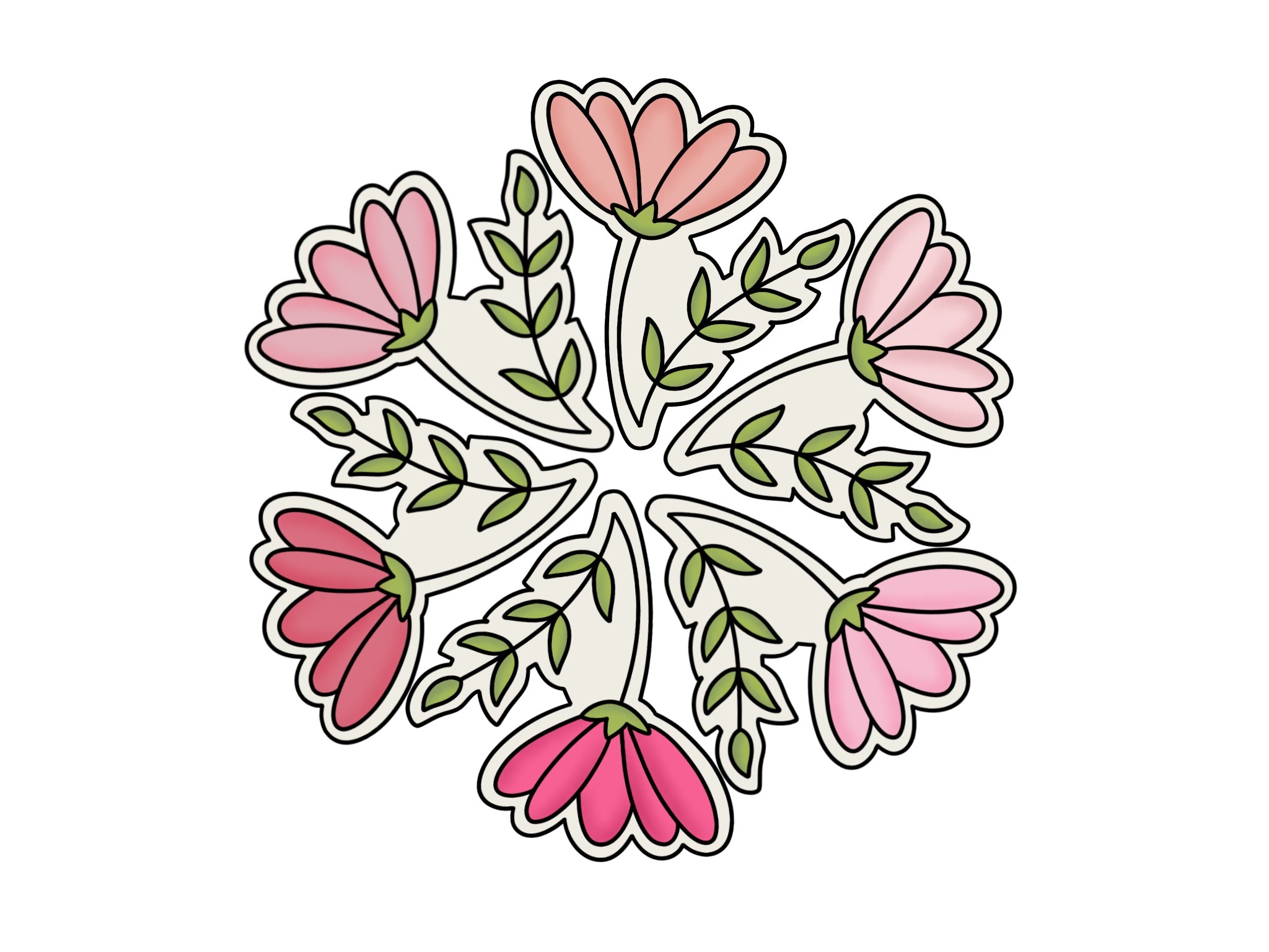 Spring Flower Platter