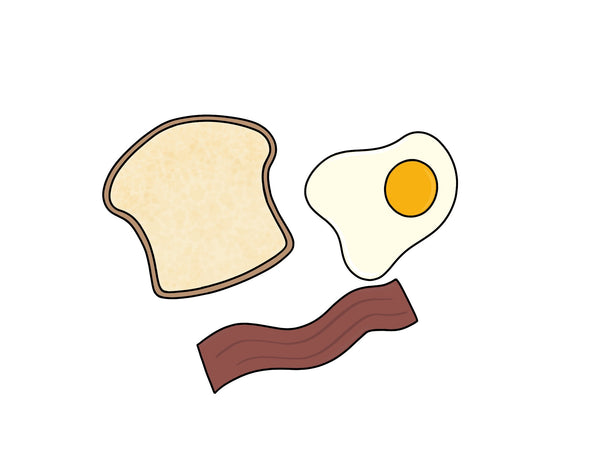 Toast Eggs and Bacon