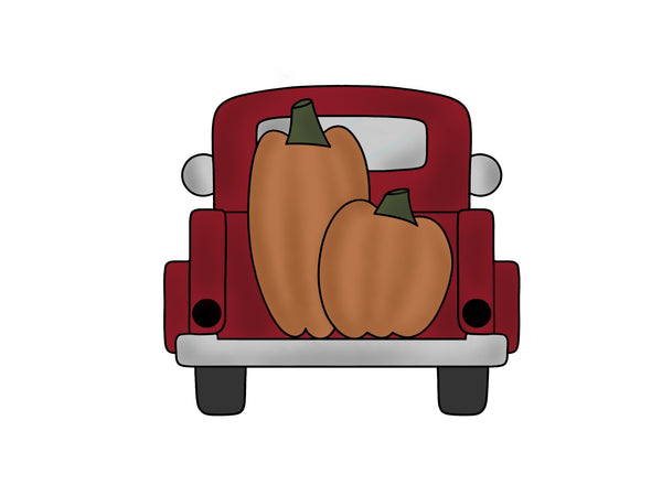 Truck and Pumpkins